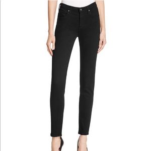 SOLD-AG Prima Black Mid-Rise Skinny Jeans